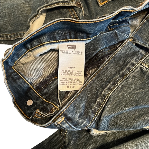 Levis 527 Low Bootcut Jeans Mens 38x30 Medium-Dark Wash Denim Boot Cut - Picture 3 of 7